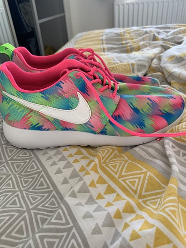 multicoloured nike trainers