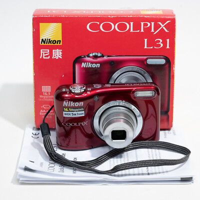 Digital Camera Nikon L31 Nikon Coolpix L31, Purple Compact Cameras