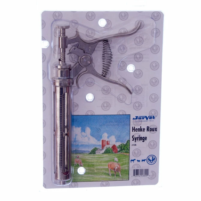 JORVET Henke Roux Syringe 50 cc Revolver Glass Barrel