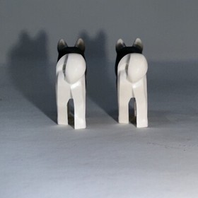 Lot of 2 LEGO 60036 Husky Dog Black & White Arctic Ninjago