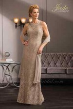 Jade Couture Jasmine K188058 Mother of the bride groom dress NEW NWT sz8 latte