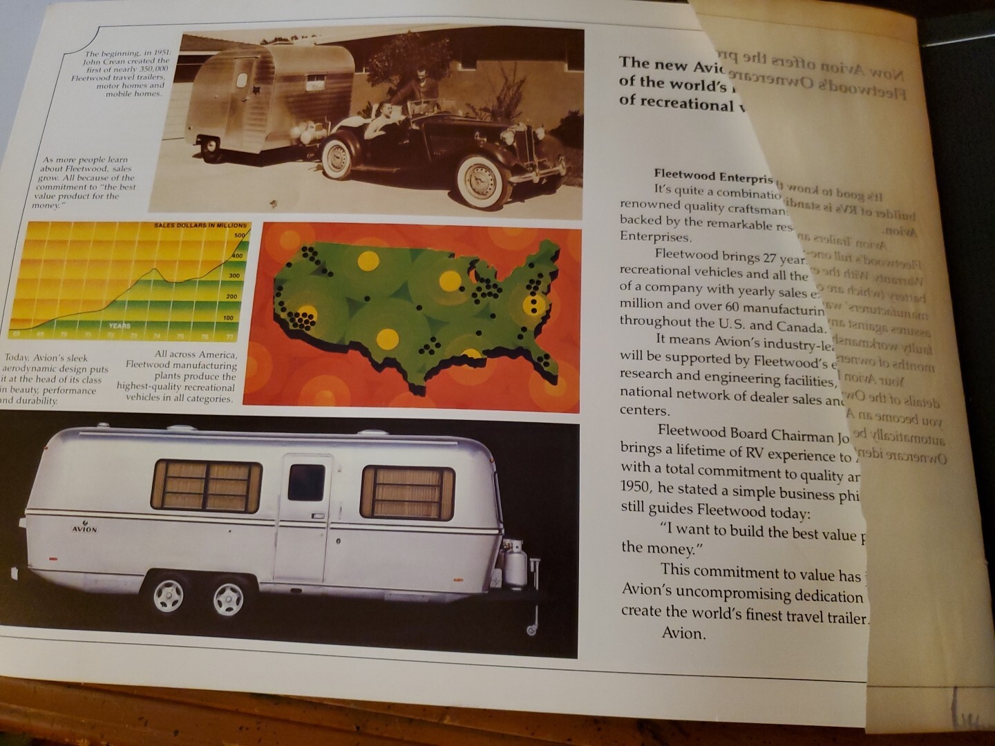 Vintage Avion Travel Trailer Brochure Catalog Dealer Showroom 1970s eBay