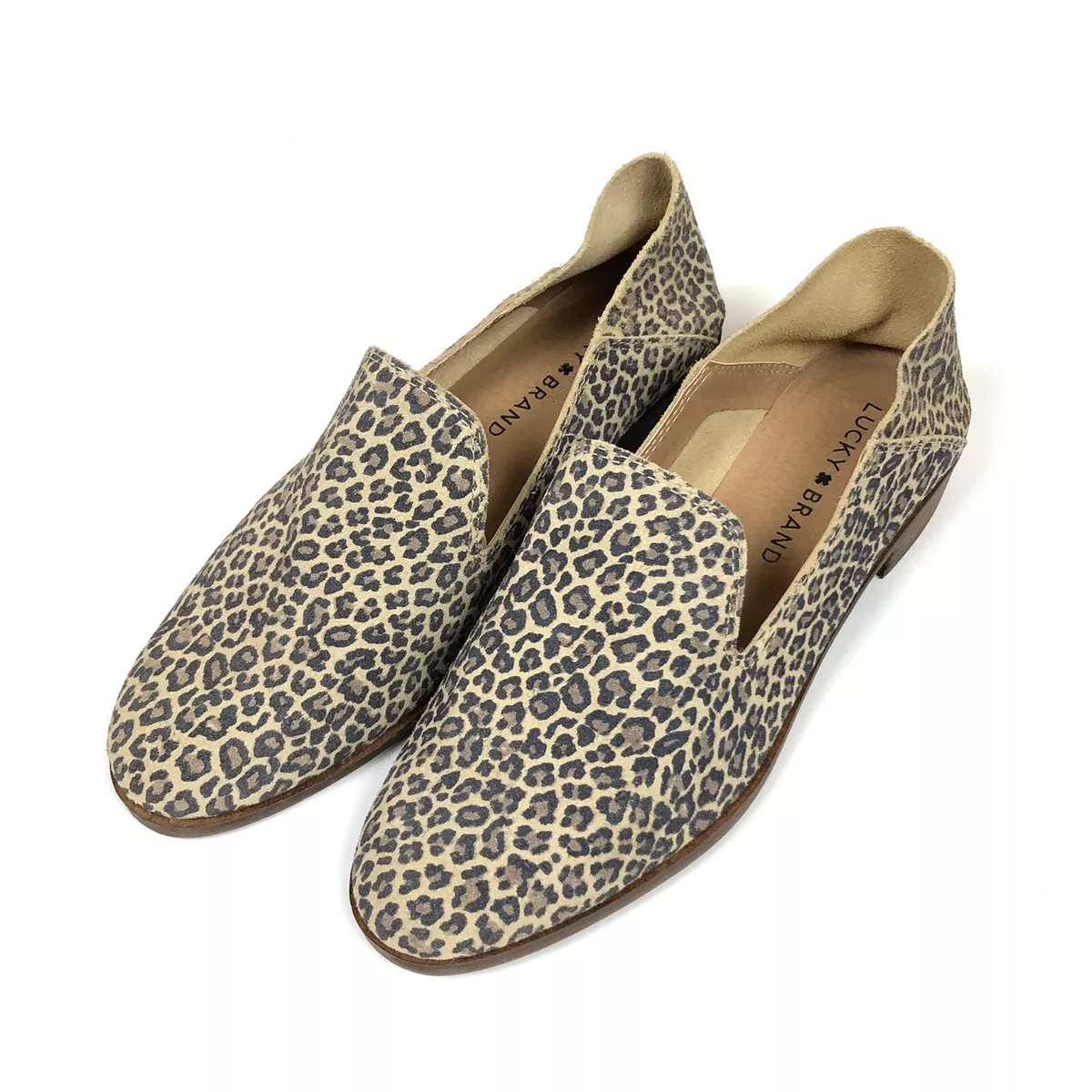 Lucky Brand Cahill Animal Print Leopard Loafers Women’s Size 6.5