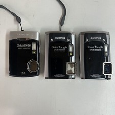 Lot of 3 Olympus Stylus Digital Cameras. 2 Tough 6020 1 Tough 8505w. For Parts