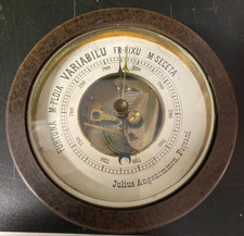 Altes Barometer Julius Angenommen, Focsani aus Korsika. Sehr selten. Rarit&auml;t.