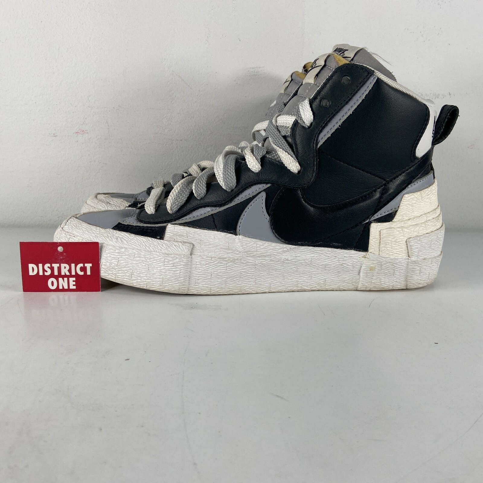 sacai blazer mid black grey