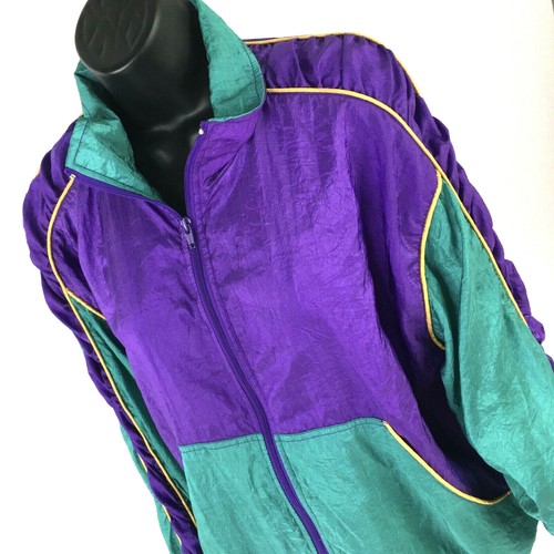 Vintage 80s Track Windbreaker Jacket 
