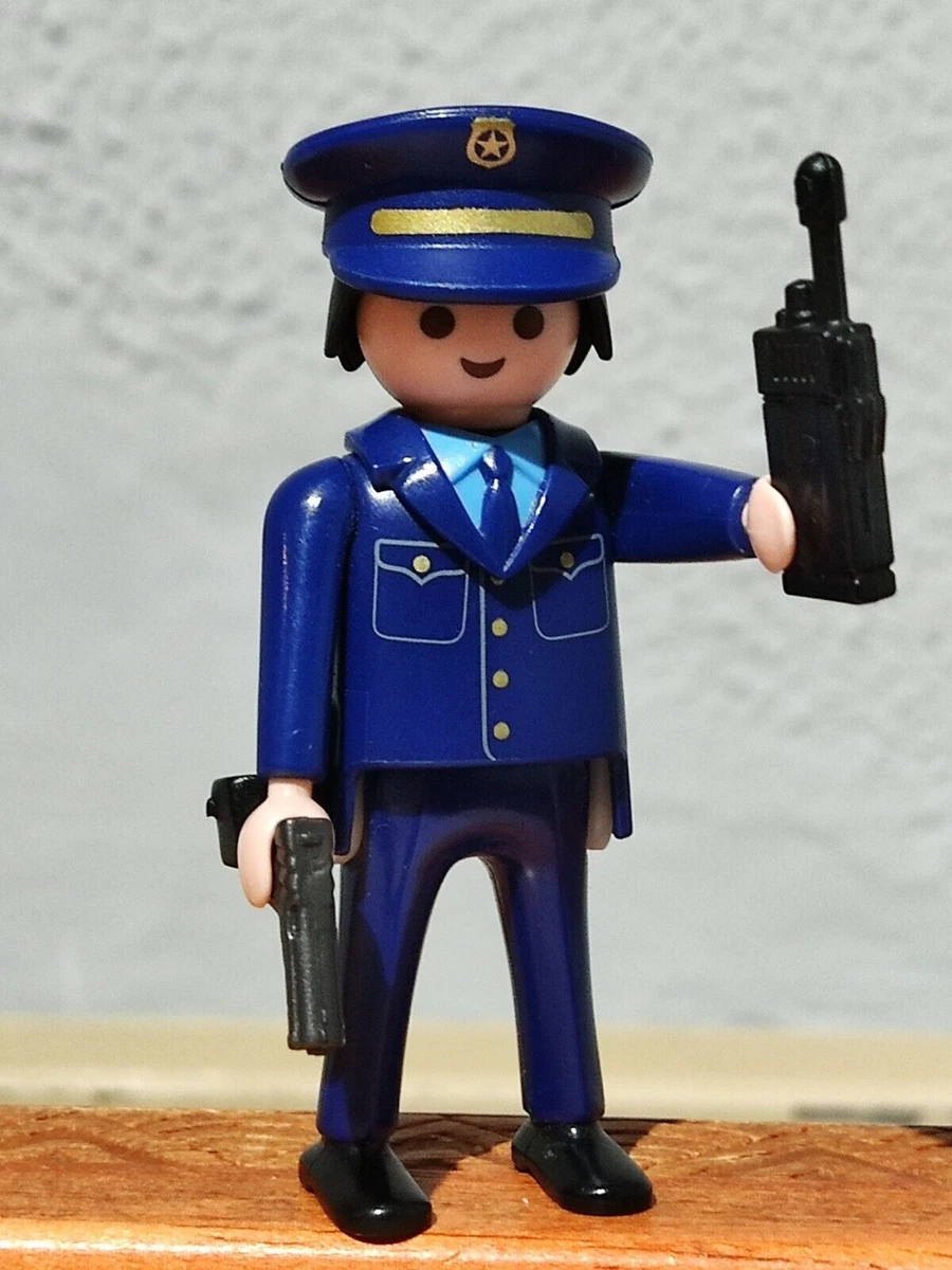 PLAYMOBIL FIGURE POLICE OFFICER POLICE OFFICERS TRAFFIC COMMISSION  STATION