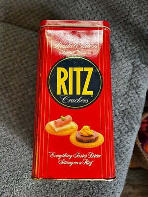 Nabisco Ritz Crackers Limited Edition ''1986'' Metal Tin Red