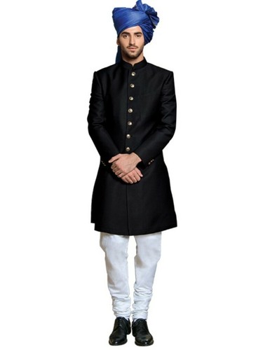 Men's Royal Rajputana Wedding Long Coat 