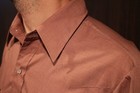 Men's Vintage Chute Med Pearl Snap Western Wear ButtonUp Rockabilly Rodeo Brown — photo 3