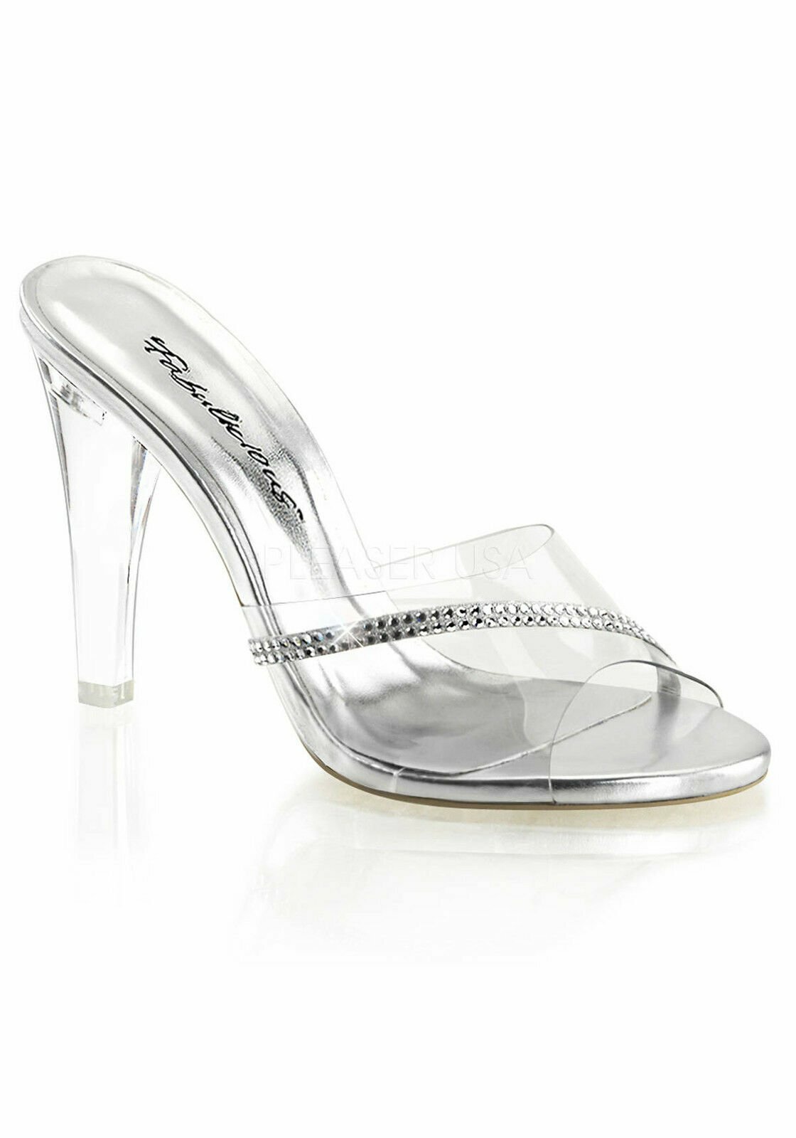 clear 1 inch heels