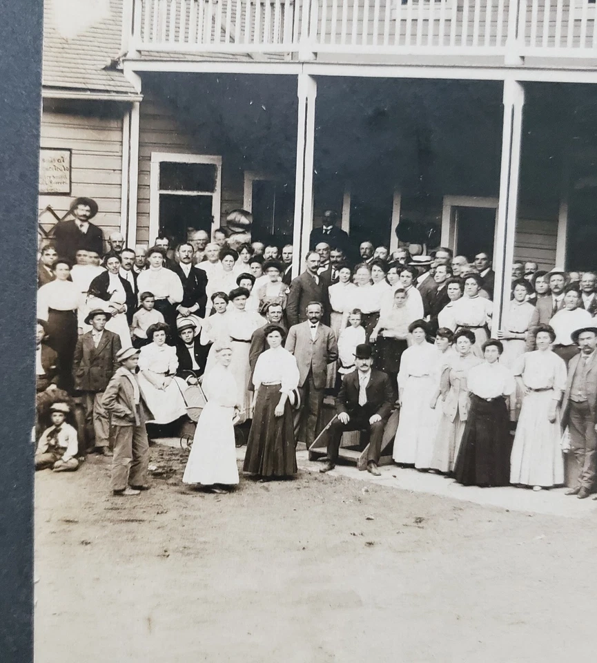 Antique Photograph Adams Springs California Dinner Rush 1908 - Image 4 of 4