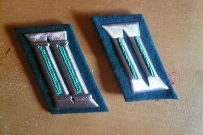 DDR NVA Kragenspiegel fr Uniform Grenztruppen Offizier East german border troops