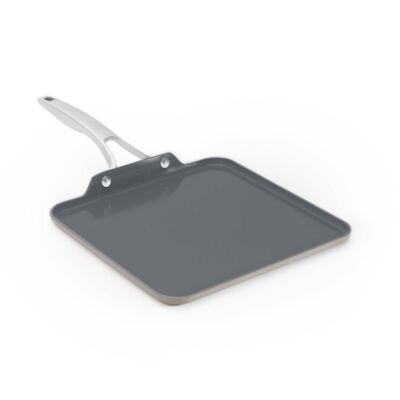 Calphalon Premier Ceramic Mushroom Square Griddle: Nonstick Anodized