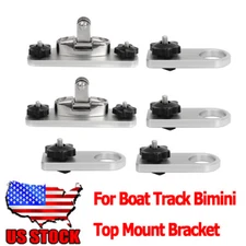 2x Frame Poles Base + 4x Straps Base For Boat Track Bimini Top Mount Bracket US