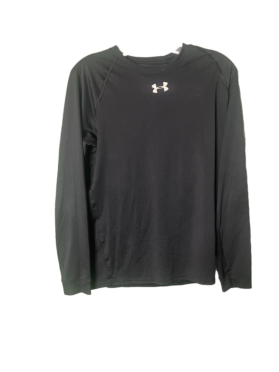 Under Armour SM/P UA Heat Gear Long Sleeve Shirt Black Loose Fit/2