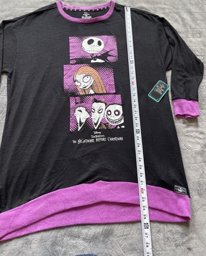 Disney Nightmare Before Christmas Damengröße 2X (18-20) Schlafshirt Pyjama neu mit Etikett - Bild 12 von 15