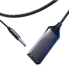Bluetooth USB to 3.5mm Jack Music Receiver AUX Adapter for Car Audio Headphone