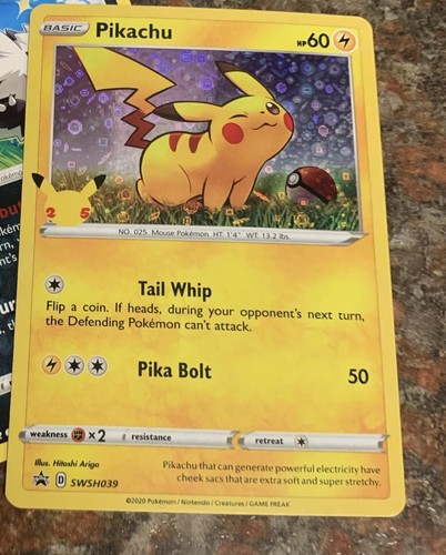 Pokemon Pikachu 25th Anniversary General Mills Stamped Holo Foil Promo Card MINT - Picture 1 of 1