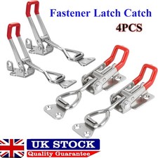 4PC Over Centre Fastener Latch Catch SMALL Lockable Truck Trailer Body Clamp UK