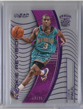 2015-16 PANINI CLEAR VISION CHRIS PAUL ROOKIE REVISION #136 HORNETS purple 12/25
