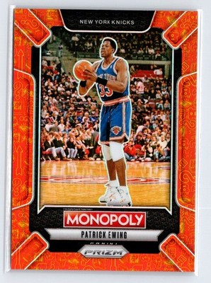 2024-25 Panini Prizm Monopoly #LEG8 Patrick Ewing Millionaire Club Prizms #/1499