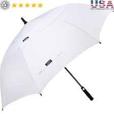 Ultimate Golf Umbrella Auto Open Windproof Double Canopy Heavy Duty Rain Sun New