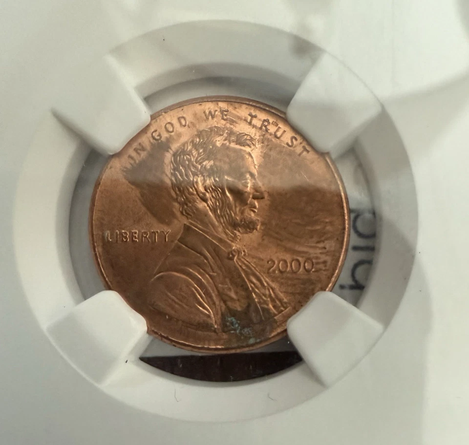 2000 Lincoln 1C North East Error Collection Mint Error Brilliant UNC Broadstruck - Image 4 of 4