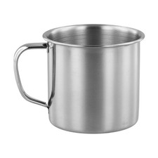 Stahl Tasse Kaffee Tee Becher Reisen Bier Silber Metall Tee Kaffeetasse Becher