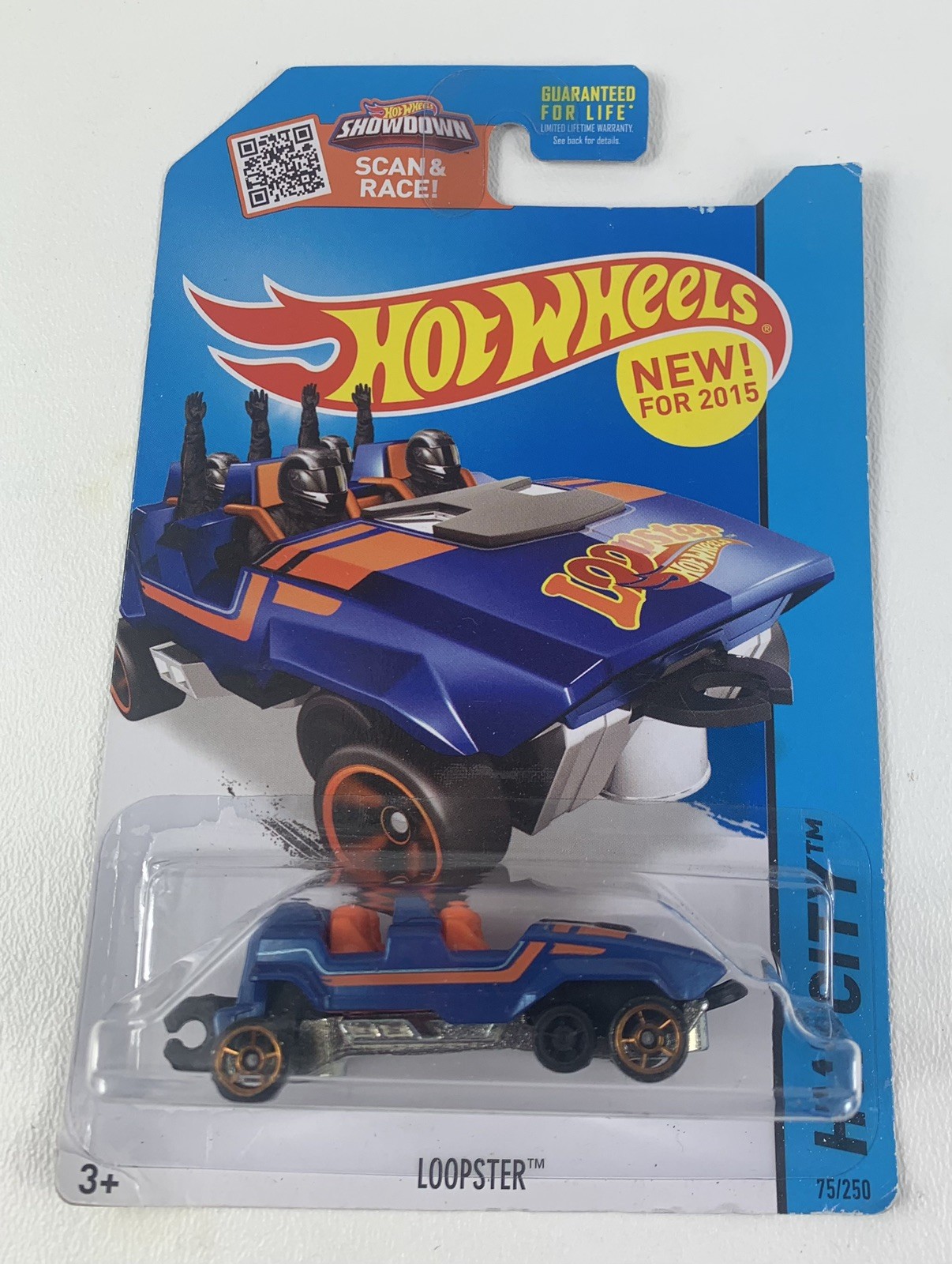 Hot Wheels 2015 HW City Loopster Blue Car 1:64 Scale 75/250