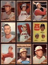 1962 Topps Reds Team Set Includes 1961 World Series cards 6 - EX/MT 3676433