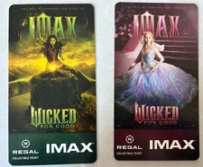 Wicked For Good Regal IMAX Double Sided Collectible Ticket (Set Of 2)