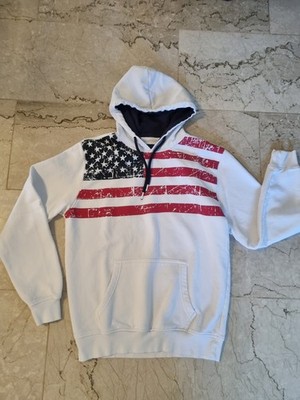 MUCH MORE - Hoodie Sweatshirt mit Kapuze in Gr.: L - Weiß 