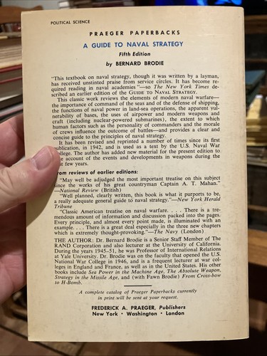 A Guide To Naval Strategy Bernard Brodie 1965 Revised Edition (Corbett) - Picture 2 of 2