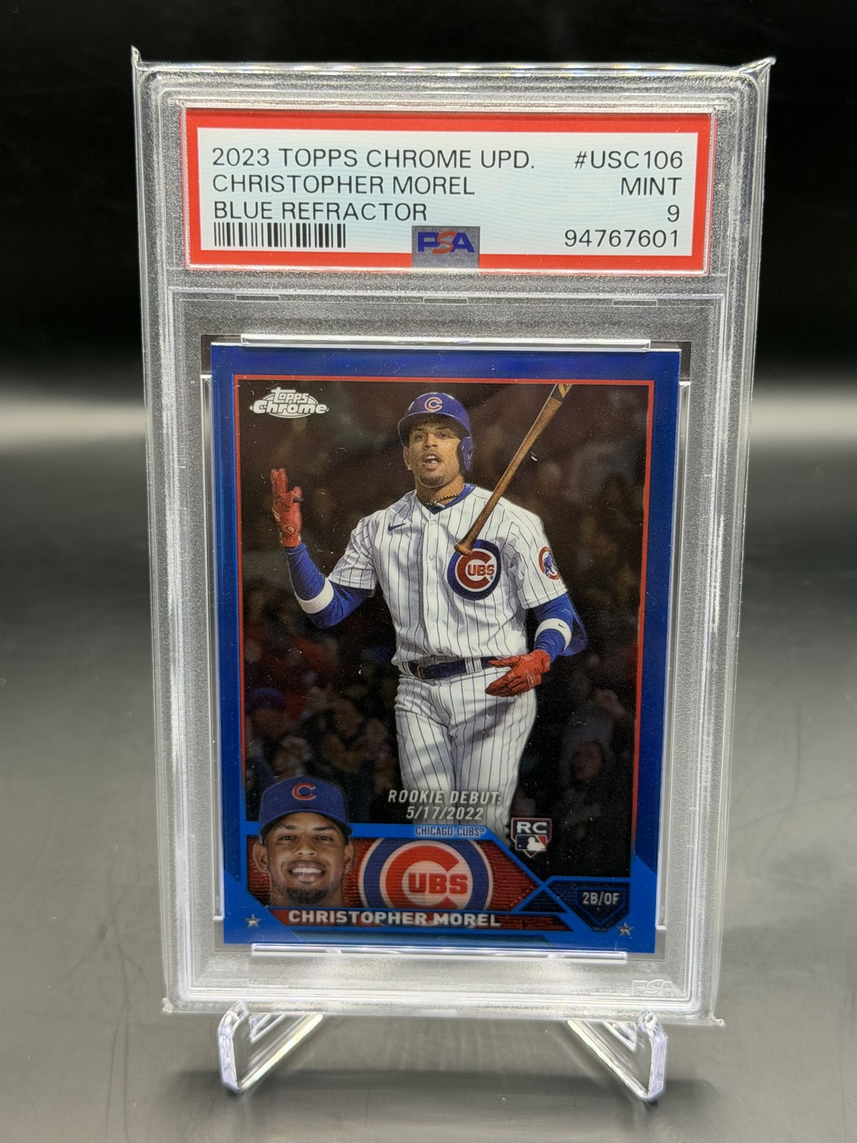 2023 Topps Chrome Update Series - Rookie Debut Christopher Morel #USC106 Blue...