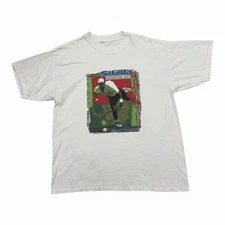 Vintage Champions Tennis Rare T Shirt John McEnroe Siebel Champions Tour FLAWED