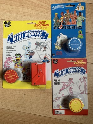Tiny Hands Mini Filme Konvolut Projektor Pink Panther & Ghostbusters Sealed Selten