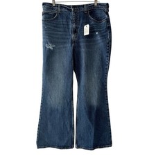 Levi's Premium 70s High Flare Blue Jeans New With Tags 33x30 Levi Strauss  Co