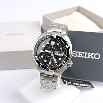 Seiko Men's Automatic Prospex Samurai Black Dial Diver Stainless Watch SRPF03