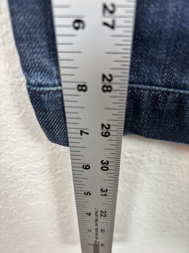 Seven For Mankind Womens Jeans Sz 31 Blue Dark Wash Solid Comfort Excellent - Picture 5 of 8
