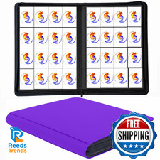 Premium 1664 Cards Capacity Binder, 16 Pocket Ringless Side-Loading Trading Card