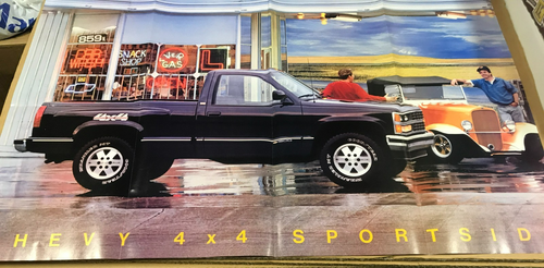 Vintage 1989 Chevrolet Trucks Fold-Out Dealership Salesman Brochure - Bild 5 von 6