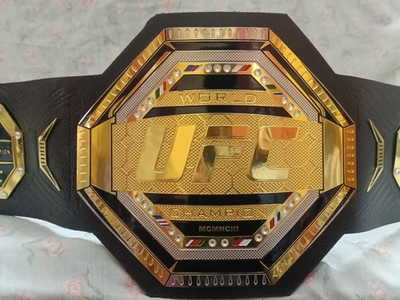 #ad UFC Legacy Championship Title Belt 2mm Brass Gold Replica Belt Adult Size $89.30