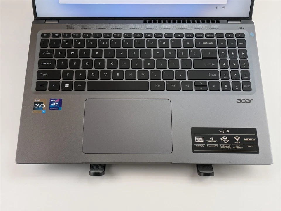 Acer Swift X SFX16-52G i7-1260P 16GB RAM 1TB SSD 16" WUXGA 英特尔 Arc A370M W11H — 第 3/4 张图片