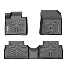 3D Floor Mats Floor Liners for 2019-2020 Hyundai Santa Fe TPE Rubber All Weather