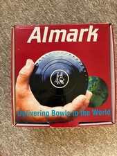 Almark Commander Lawn Bowls Set of 4 - Size 3H - Black -