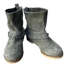 Coolway Suede Fringe Ankle Boot Womens Size US 10