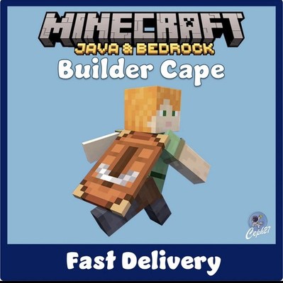 Minecraft PC Game Card   Builder Cape für Java & Bedrock Edition, Fast Delivery