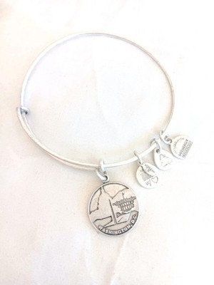 Alex and Ani Washington DC Charm Bracelet Gold Americana 2018 NWOTAG 